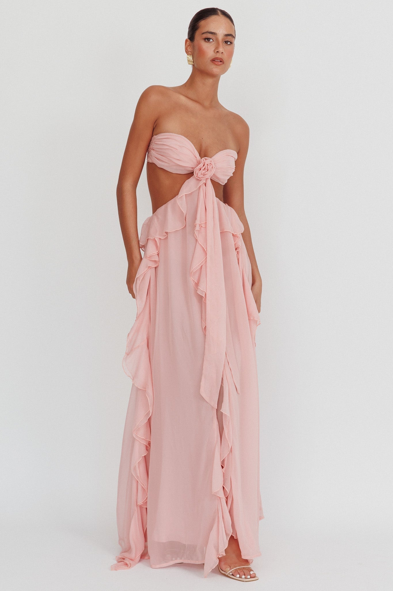 Laura Ruffle Maxi Dress