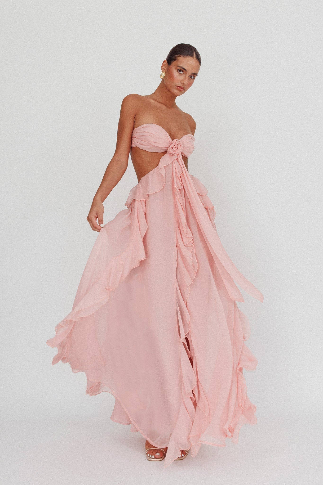 Laura Ruffle Maxi Dress