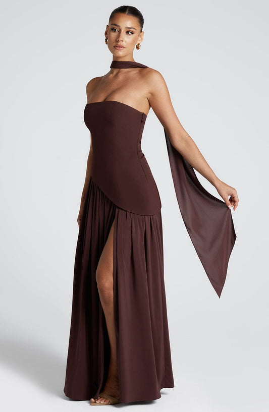 Janna Maxi Dress Brown