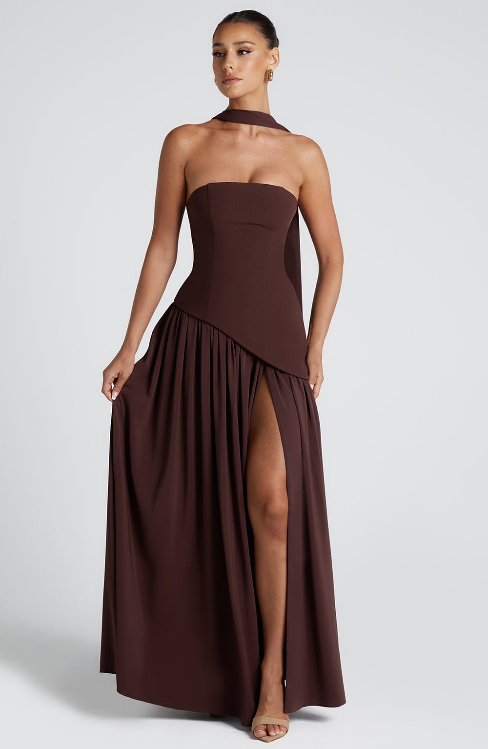 Janna Maxi Dress Brown