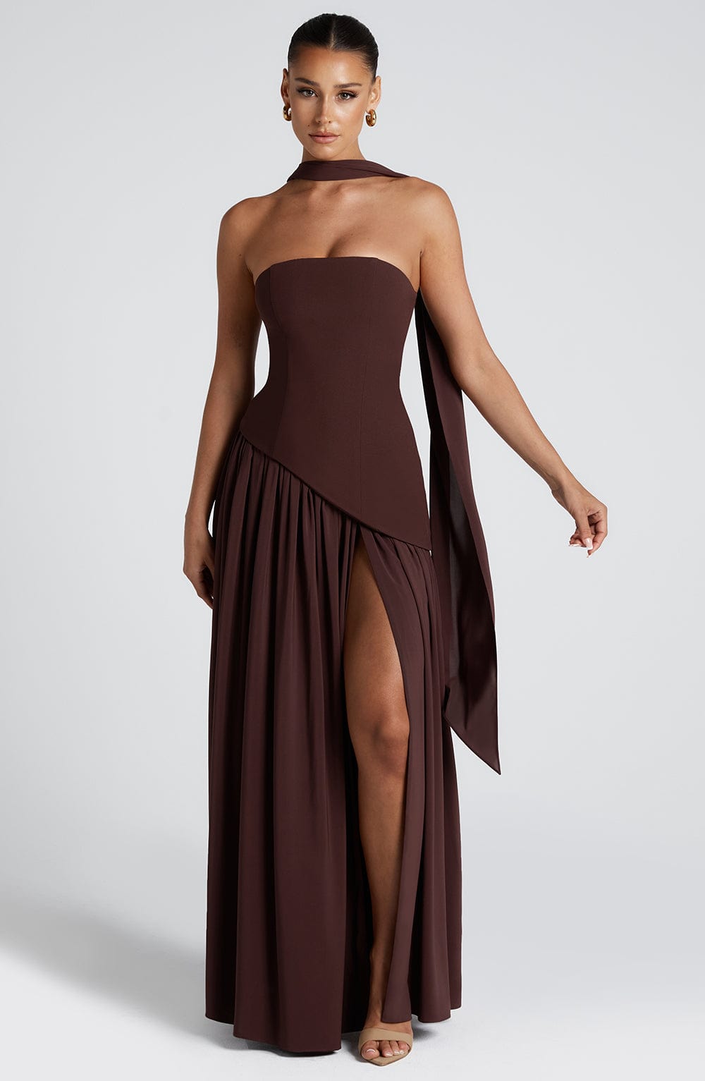 Janna Maxi Dress Brown